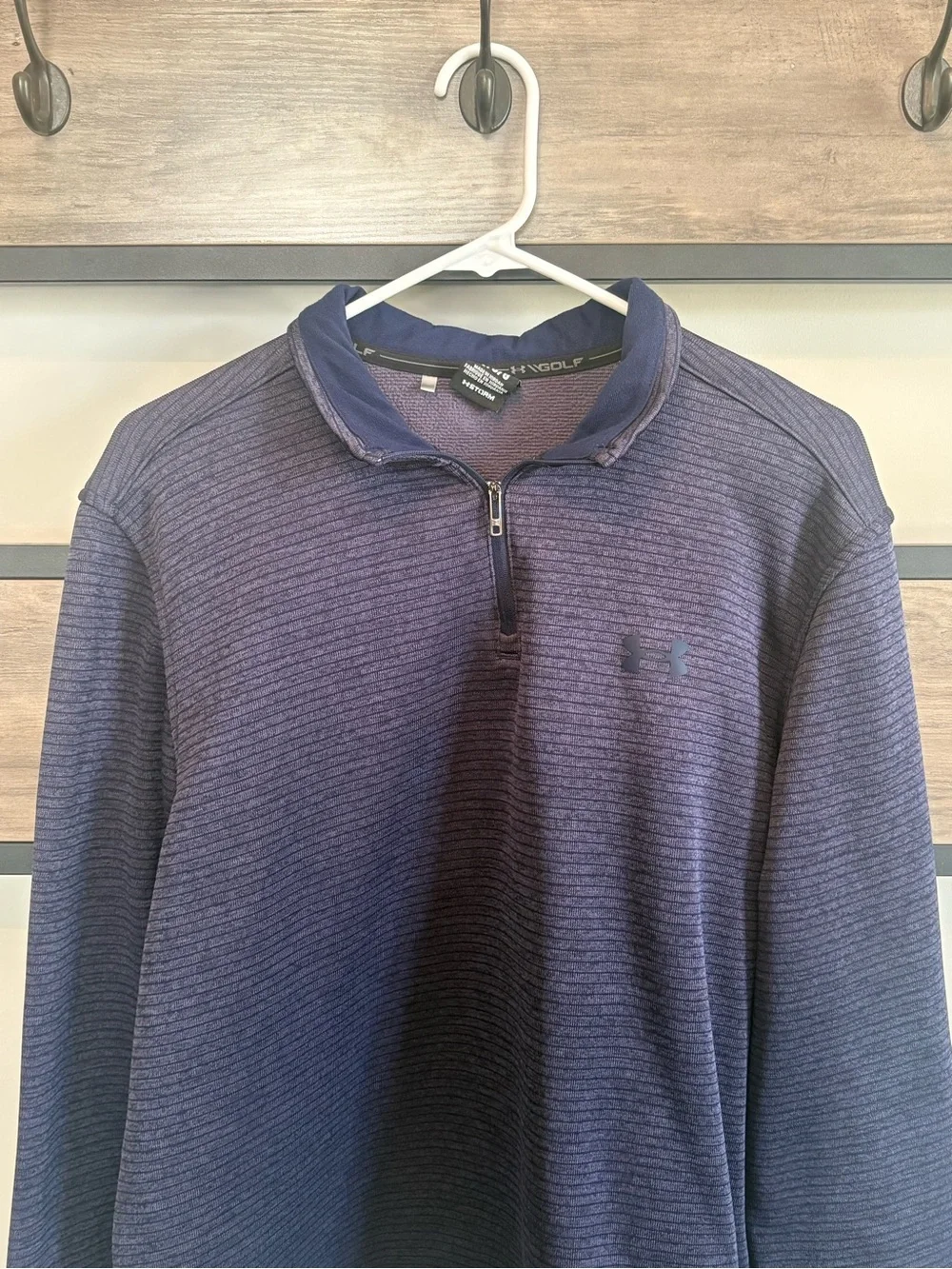 Under Armour Storm Golf Men’s Large Blue Heather 1/4 Zip Pullover Sweatshirt